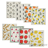 Chiffons à vaisselle suédois personnalisés avec logo, écologiques, réutilisables, en coton, éponges à vaisselle, chiffons de cuisine, chiffons de salle à manger, tablettes à vaisselle