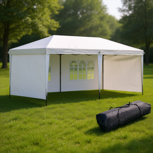 Carpa desplegable Db Pop Up Canopy de 10 x 20 pies, gazebo resistente con 4 paredes laterales, carpa instantánea portátil para exteriores con bolsa de transporte para fiestas - Product Image 2
