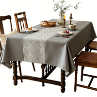 Nappe de table rectangulaire en lin tissé sur mesure, style nordique, épaisse, anti-brûlure, imperméable, pour mariage et fête, vente en gros