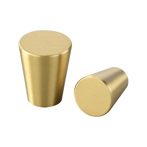 Mutfak kapı kolları fırçalanmış pirinç kabin tutamakları ve dolap çekmece dolap için mutfak çekmecesi topuzu çeker - Product Image 6