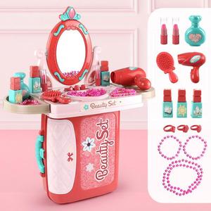 Trucco portatile <span class=keywords><strong>per</strong></span> ragazze giocattolo principessa trucco vanità <span class=keywords><strong>per</strong></span> bambini, giocattolo da tavolo <span class=keywords><strong>per</strong></span> bambini <span class=keywords><strong>per</strong></span> 3 4 5 6 anni ragazze - Product Image 2