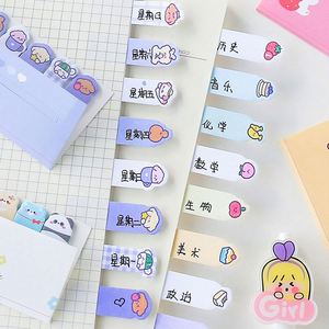 Factory Wholesale Custom Kawaii Korean Stationery Animal Bookmarks Notes, Cute Memo <b>Pads</b> It Sticky Post Notes - Product Image 3