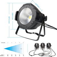 Projecteur COB 100W OEM d'usine, éclairage de scène LED pour DJ et discothèque, avec son, Wash Par Light DMX512 IP33 Ra90