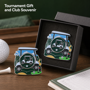 Marcador de Pelotas de Golf Magnético de Doble Cara OEM con Forma Irregular Personalizada y Marcador Central Extraíble de 25 mm - Product Image 5