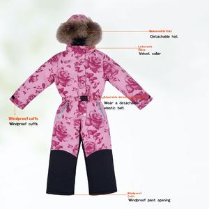 Vêtements de ski une pièce imperméables coupe-vent pour enfants combinaison d'escalade couvre-pieds chauds résistants à l'usure en plein air - Product Image 4