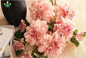 Fiori di seta artificiale dalia fiore a stelo lungo adatto per la decorazione di nozze mazzi decorazioni per la casa arredamento per la casa - Product Image 6