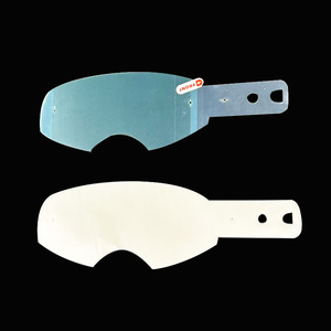Film de protection laminé transparent <span class=keywords><strong>2</strong></span> x 7 pour lunettes de moto tout-terrain MX Optics, compatible avec les masques de moto tout-terrain - Product Image 1