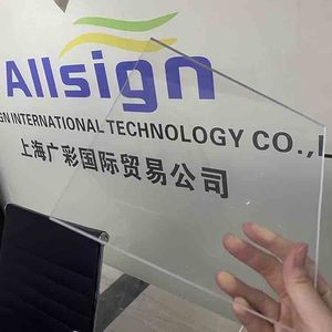 ALLSIGN Plaque acrylique transparente flexible en PMMA <span class=keywords><strong>Perpex</strong></span> de 3 mm, 5 mm, 6 mm, fabricant de panneaux en plastique, feuille acrylique - Product Image 1