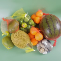 Sacs d'emballage en filet extrudé HDPE de haute qualité pour fruits, en carton, pour l'ail, les oignons, les pommes de terre et les melons