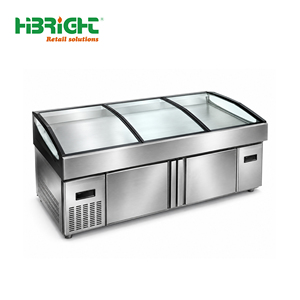 ตู้แช่โชว์อาหารทะเลสแตนเลสสำหรับซุปเปอร์มาร์เก็ต - Product Image 3