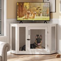 Table d'angle moderne en bois, meuble d'appoint pour canapé, niche pour chien en MDF, mobilier pour salon