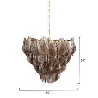 Lustre vintage français en verre soufflé de Murano, suspension de style mid-century pour villa, salle à manger, îlot de cuisine, escalier, chambre à coucher