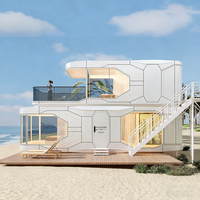 Cabine mobile de luxe personnalisée à double étage en aluminium, type capsule spatiale, pour hôtels, maisons préfabriquées, maisons sur la mer et cabines Apple