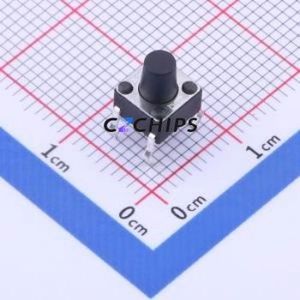 K2-1102DP-H3SW-04 Tactile Switch Through hole Component (THT)-4P,6x6mm Switch 1.8N Through Hole 6mm 6mm - Product Image 1