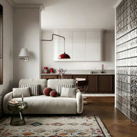 Meubles de cuisine modernes en panneaux mélaminés sur mesure TZD, système de garde-manger modulaire intégré, qualité ENF, écologique, blanc brillant, facile à assembler