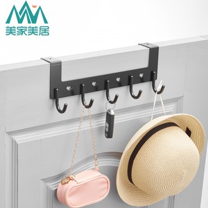 Over Door <b>Hooks</b> Heavy Duty Coat Rack Wall Mounted 5 <b>Hooks</b> Modern Style Clothing Organizer 55 Pounds Capacity - Product Image 2
