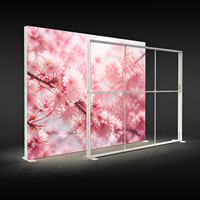 Support de fond lumineux modulaire en tissu SEG à montage facile pour événements, expositions, salons professionnels, stand d'exposition SEG