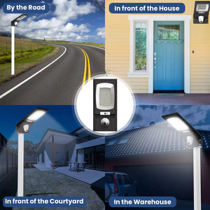 Lampe solaire professionnelle pour rue 300W IP65 avec caméra <span class=keywords><strong>CCTV</strong></span>, conception tout-en-un pour l'éclairage de sécurité en extérieur - Product Image 6