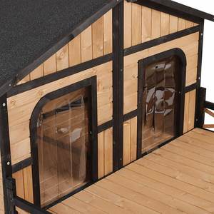 Moderne Dier Kooi Massief Hout Opening Dak Hond Huis Voor Kleine Huisdier Huis - Product Image 4