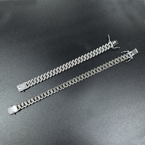 Collier de chaîne cubaine en <span class=keywords><strong>strass</strong></span> NL2017, bijoux de chaîne cubaine à fermoir en <span class=keywords><strong>strass</strong></span>, prix bas - Product Image 5