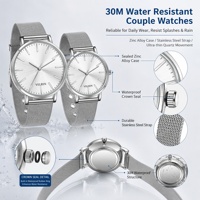 Montres OEM à Logo Personnalisé sans Minimum, Résistantes aux Chocs, Vente en Gros, Montres de Couple Étanche et Bon Marché pour Homme et Femme