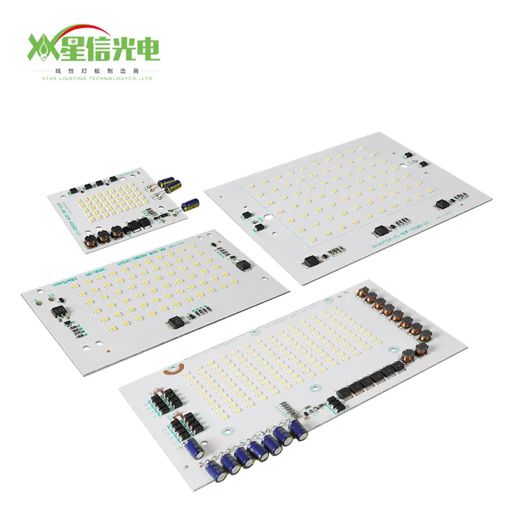 XGD panneau PCB en aluminium haute Performance, Installation facile 50W 100W DC LED projecteur Module DOB