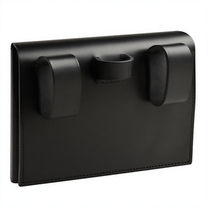 Caja de Cartuchos de Cuero Negra Estilo Herencia con Emblema de EE. UU. y Placa de Latón, Estuche de Almacenamiento Auténtico para Recreación Histórica - Product Image 4