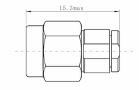 Connecteurs coaxiaux de précision mâles MF30A K (2,92 mm) en acier inoxydable pour câble