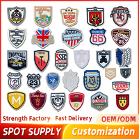 Personnalisé Cool Moral Designer Chapeau Tissu Tissé Logo Brodé Fer sur Broderie Badges Patchs pour Vestes Chapeaux Vêtements
