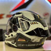 Casco Integral Nuevo de Fábrica, Doble Visor, Certificado DOT, Material ABS, Logotipo Personalizado, Alerón Cromado, Casco de Motocicleta