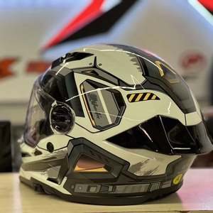 <span class=keywords><strong>Casco</strong></span> Integrale Nuovo di Fabbrica con Doppio Visiera Certificato DOT in Materiale ABS Logo <span class=keywords><strong>Personalizzato</strong></span> Spoiler Cromato <span class=keywords><strong>Casco</strong></span> da Moto - Product Image 3