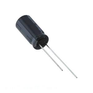 ตัวเก็บประจุแบบมีรู1000 uF 20% 1000 uF 6.3V แบบ6.3YXG1000MEFCTA8X16ผ่านรูรัศมี - Product Image 1