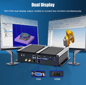 Không Quạt 6-com cổng máy tính công nghiệp <span class=keywords><strong>Core</strong></span> i5 8250u I7 10510u kép Lan HD <span class=keywords><strong>VGA</strong></span> hiển thị 4 gam/Wifi Win10 Máy tính để bàn PC gắn - Product Image 6