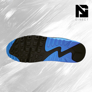 Air Max 90 Nike 'White Blue Crystal' Synthetic Lace-Up Running Shoes Daily Wear Stylish Men's Walking Sneakers - Product Image 5