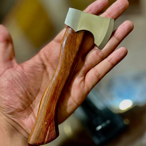 Industrial Mini High Quality Carbon Steel Viking <b>Axe</b> Customized Leather Ash <b>Wood</b> Handle Outdoor Multi-function Camping Hatchet - Product Image 1