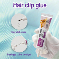 Adhésif pour pinces à cheveux Zhanlida 24-14 50ml, non blanchissant, imperméable et flexible, utilisé pour la création de bijoux en strass et d'accessoires pour cheveux DIY