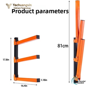 Flat Iron Connector <b>Bracket</b> 90 Degree Orange Aluminum Home Installation Hardware <b>Black</b> Matte Finish - Product Image 6