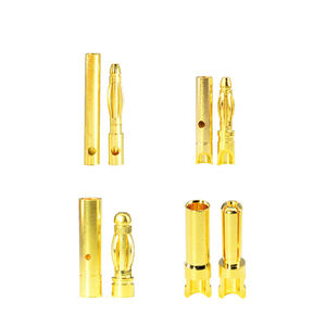 24K Vergoldete RC Amass 8MM 6,5MM 6MM 5,5MM <span class=keywords><strong>4MM</strong></span> 3,5MM 3MM 2MM Männliche und Weibliche Kupfer-Anschlussklemmen Kabelverbinder Bananenstecker - Product Image 3