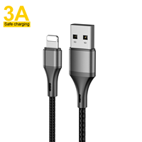 Untuk ASPOR AC-16 kotak Mini 1m kepang nilon USB-C kabel Data Super cepat 3A pengisian tipe-c ke tipe-c USB3.0 untuk ponsel untuk earphone
