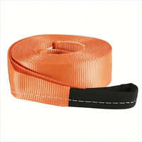 Sangle de remorquage pour remorque à plateau 2 po x 20 pi en polyester robuste pour le transport sécurisé des véhicules