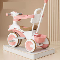 Tricycle à pédales ordinaire pour enfants, 3 vitesses, freins V, capacité de charge de 20 kg, pour les enfants de 1 à 6 ans, vélo d'équilibre pour bébé