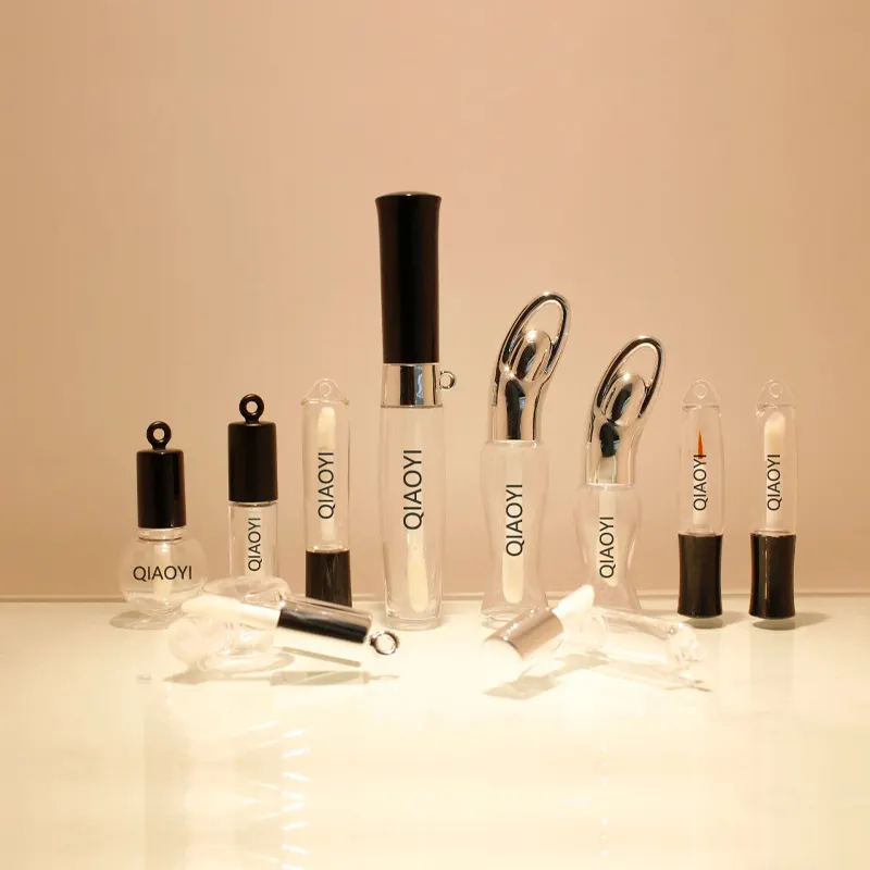 Unieke Vorm Lipgloss Buis Groothandel Custom Lipgloss Tubes Zwart Lipgloss Containers Buis Leeg Lipgloss Verpakking