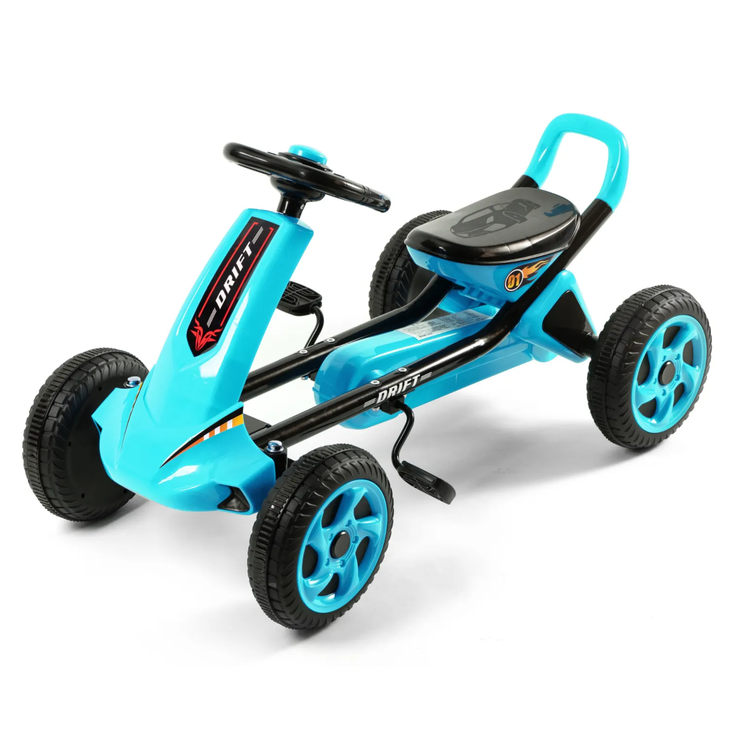 Kart Kart ארבעה גלגלים לילדים עם ארבעה גלגלים עם מרכז קניות פדלים