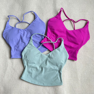 <span class=keywords><strong>Top</strong></span> Deportivo Corto Transpirable sin Costuras de Alta Elasticidad para Mujer, <span class=keywords><strong>con</strong></span> Espalda Recortada, para Yoga/Gimnasio, <span class=keywords><strong>con</strong></span> Estiramiento <span class=keywords><strong>en</strong></span> 4 Direcciones - Product Image 2