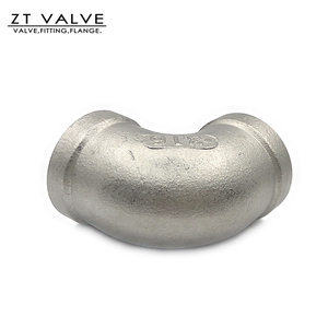 Ss 304 316 45deg Threaded thép không gỉ Phụ kiện ống phù hợp, nữ SS 90 độ khuỷu tay - Product Image 5