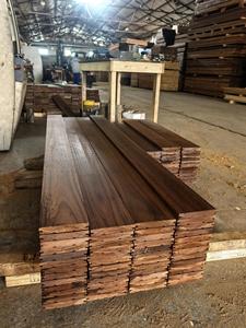 Xử lý nhiệt carbonized nhiệt tro bạch đàn sồi gỗ cứng decking tường ốp decking tường ốp Thermo gỗ - Product Image 3