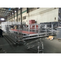 Plataforma de escenario portátil de aluminio ajustable vendedora caliente de fábrica