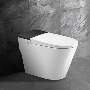 Casa de banho inteligente, atacado auto limpeza uma peça wc vaso sanitário automático inteligente bidé vaso sanitário inteligente