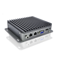 J1900-cpu barebone NUC de cuatro núcleos, ordenador industrial sin ventilador, resistente, control integrado, mini PC para windows 10