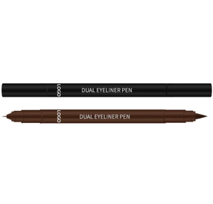 อายไลเนอร์แบบสองหัว สูตรแห้งเร็ว กันเลอะ ติดทนนาน กันน้ำ หัวแปรงเรียวเล็ก ผลิตแบบ ODM OEM สำหรับความงามสไตล์เกาหลี - Product Image 1